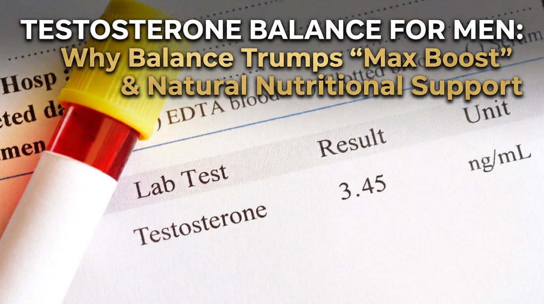 Testosterone Balance for Men: Why Balance Trumps “Max Boost” & Natural Nutritional Support