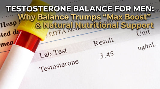 Testosterone Balance for Men: Why Balance Trumps “Max Boost” & Natural Nutritional Support