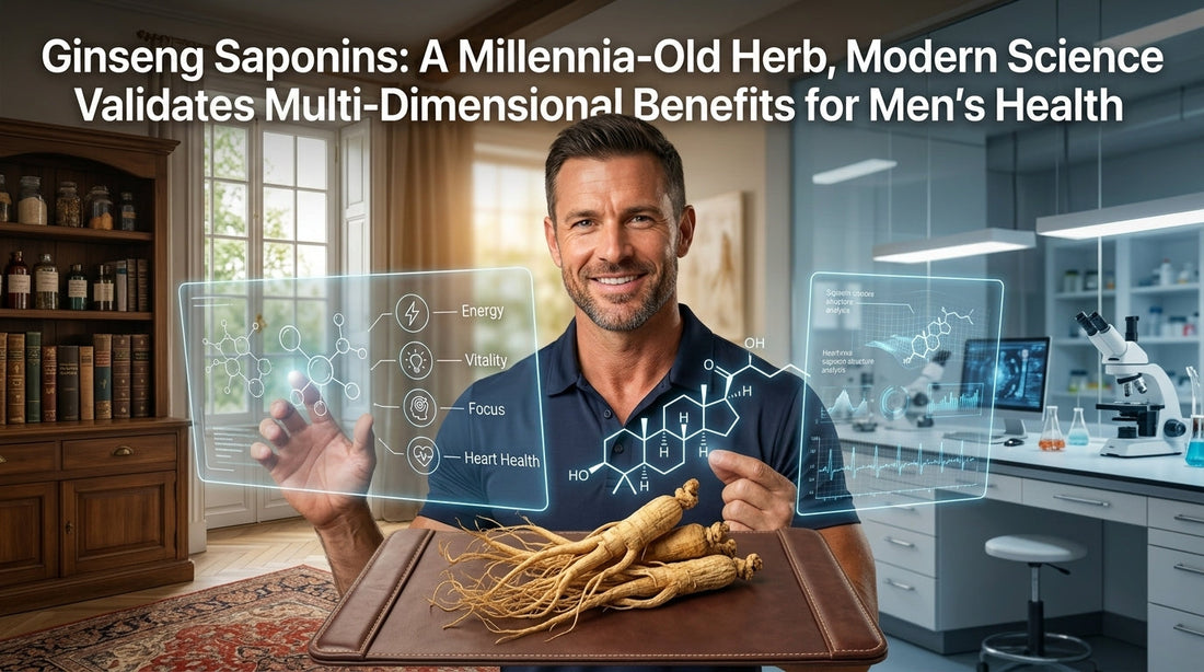 Ginseng Saponins: A Millennia‑Old Herb, Modern Science Validates Multi‑Dimensional Benefits for Men’s Health