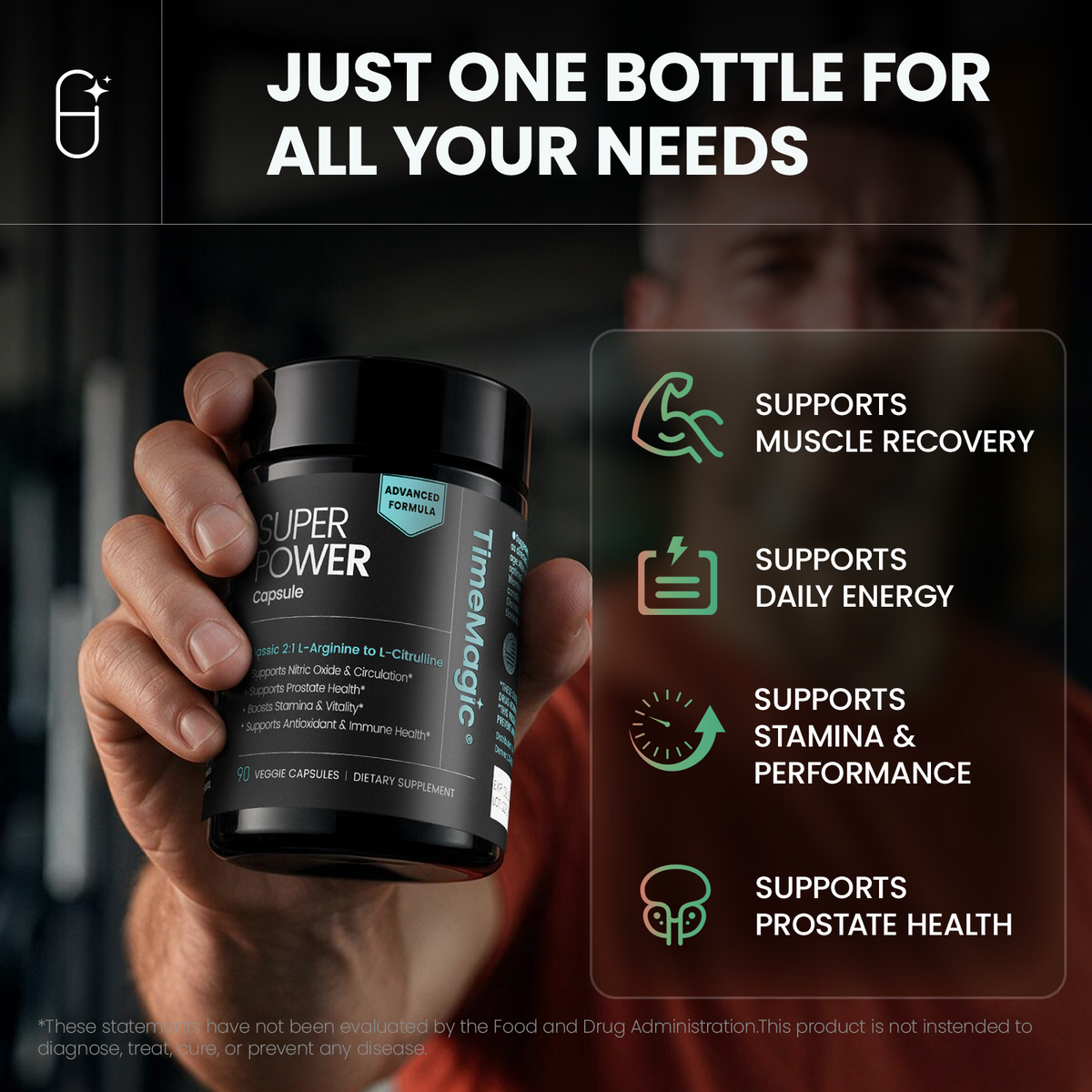 Advanced formula - Superpower 8-in-1 Men health support