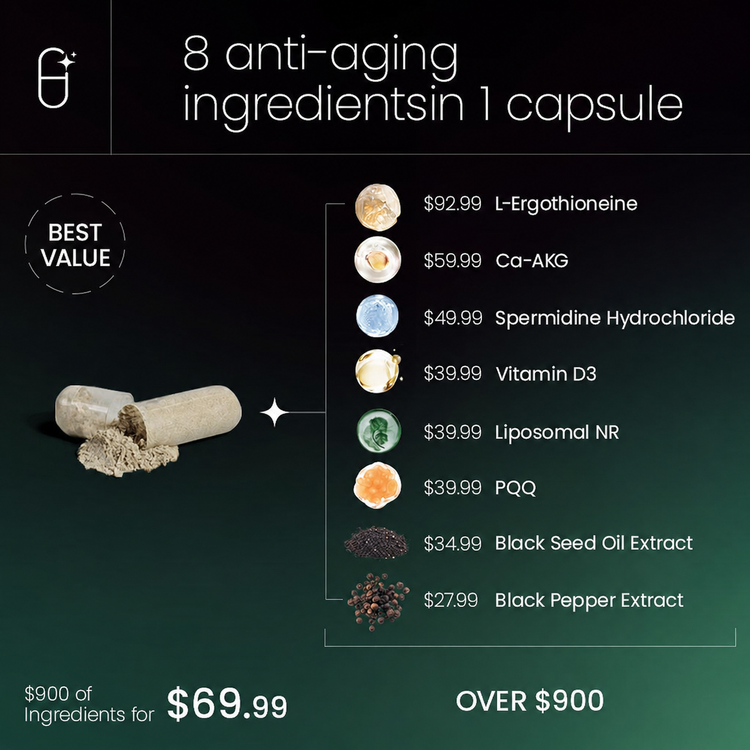 TimeMagic NAD+MAX 8-in-1 Cellular & Skin Health Supplement