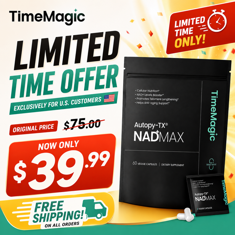 NAD+MAX 8-in-1 Cellular & Skin Health Supplement