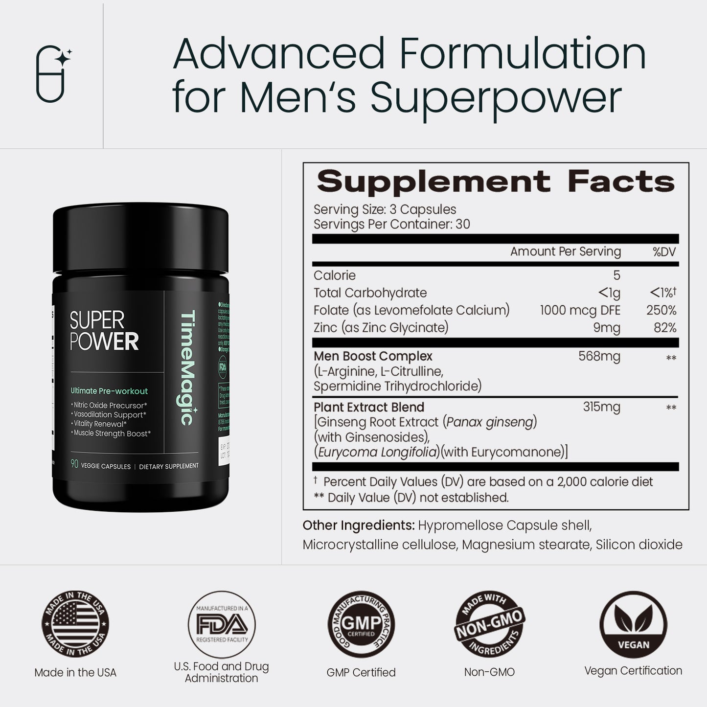 Superpower 7-in-1 NO Booster for Circulation & Daily Vitality